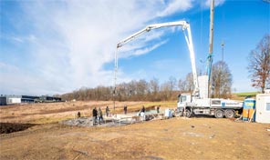 Bodenplattebetonage in Kaisersesch von Zenz Massivhaus 